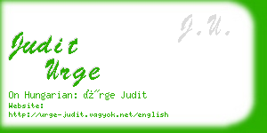 judit urge business card